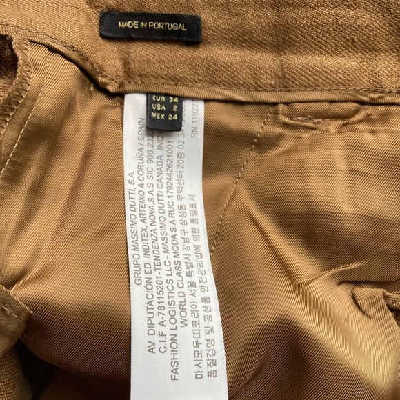 Massimo Dutti linen shorts in brown (pre-owned) - Picture 6 of 8